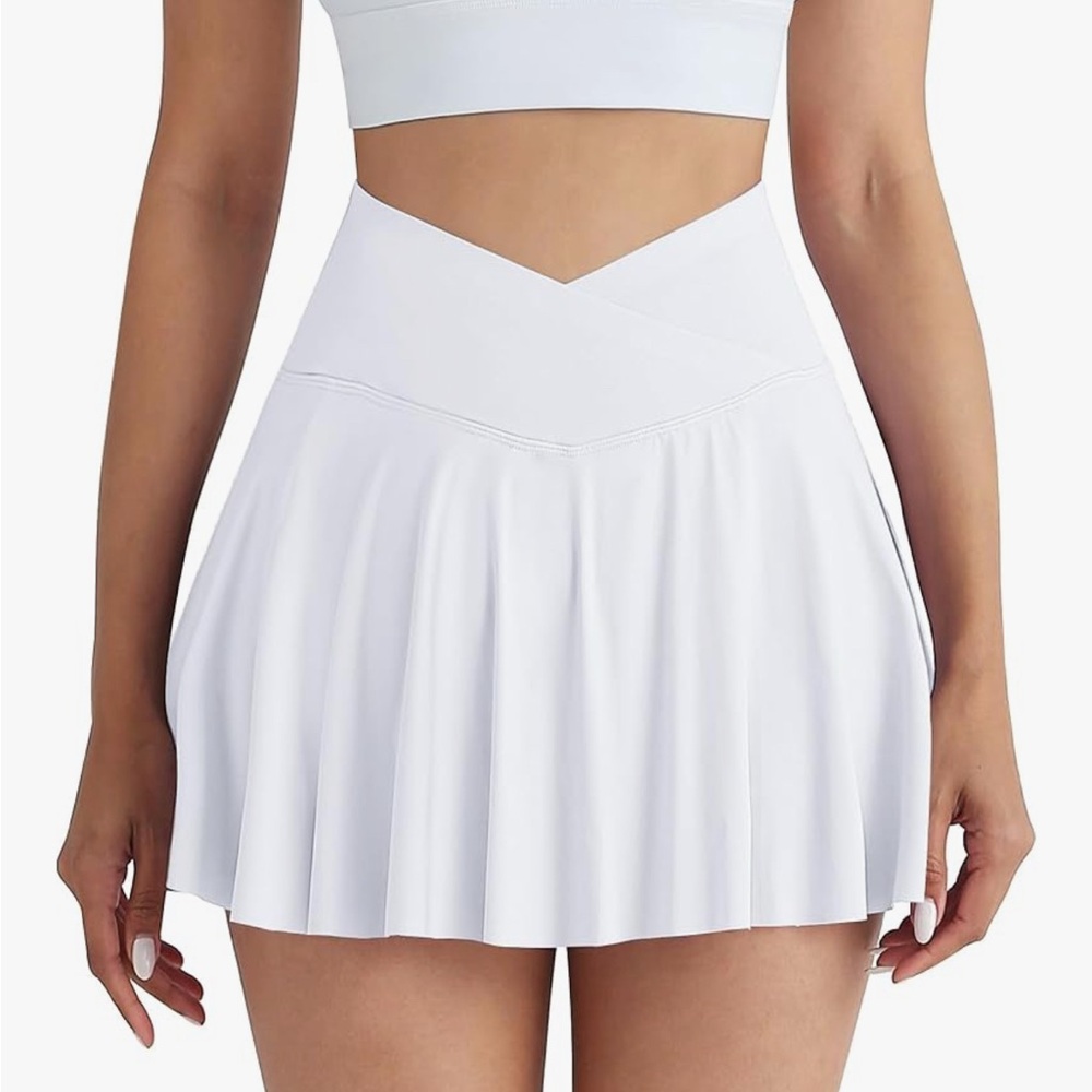 White Women's Tennis Skirt